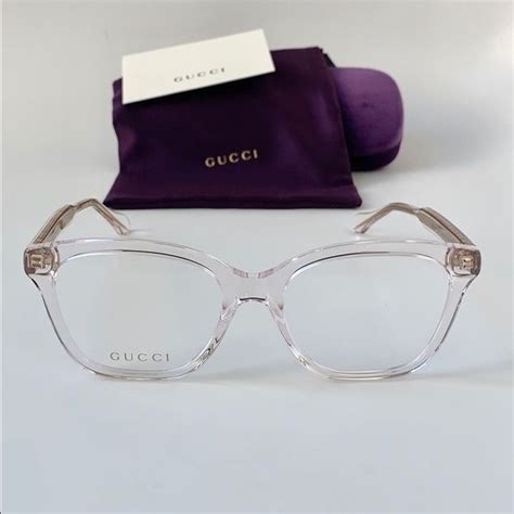 gucci lens frame|Gucci transparent glasses.